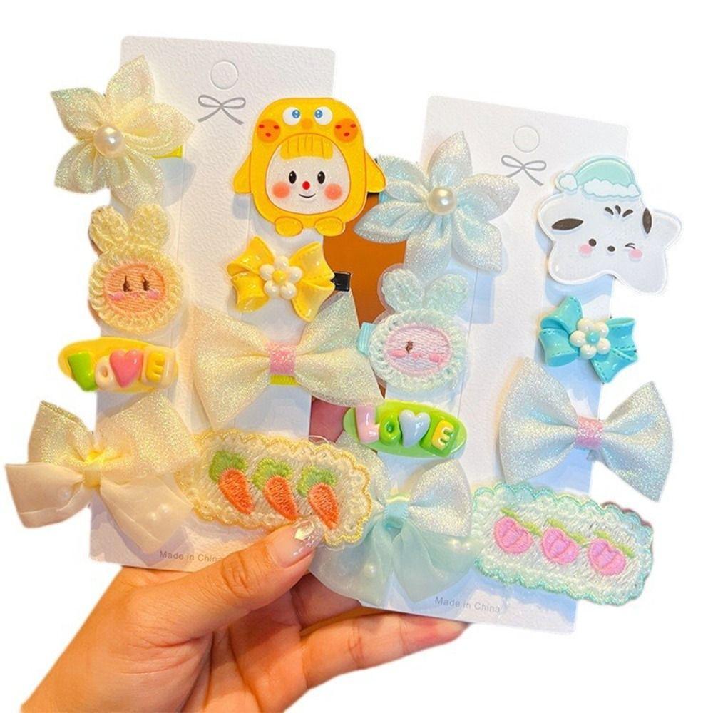 

8PCS Resin Sweet Fairy Hairpins Mini Hair Accessories New Cartoon Hair Clip Girls