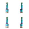 1/4Pcs 8mm Hex Shank Ratchet Socket Adapter, Metal Impact Wrench Converter for Power Drill Hexagonal Screwdriver Bit Tool