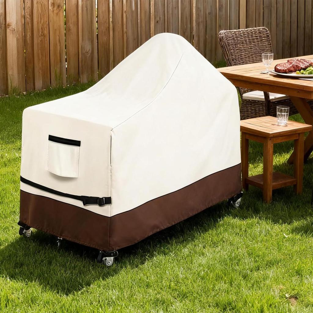 Heavy Duty Grill Cover 60-Inch Heavy Duty Home Supplies Outdoor Grill Cover For Outdoor Propane Charcoal Table Cart Pit Yard