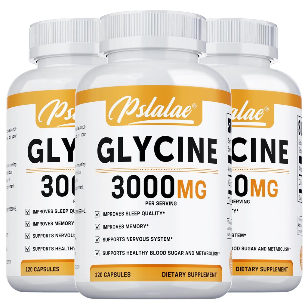 Pslalae Capsules de Glycine 3000 mg - Santé Cérébrale