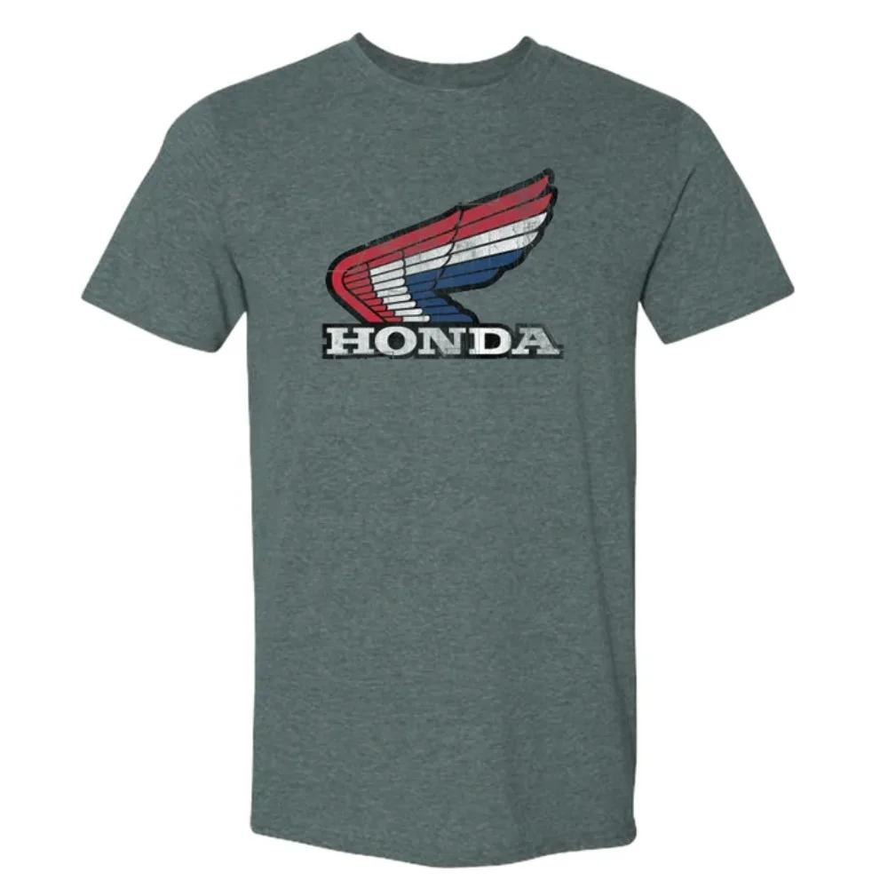 

Honda Mens and Womens Tshirt Summer Y2k Cotton Tee Honda RACING Gold Wing Shortsleeved Spring Autumn Motorcycle Cycling Top 4XL