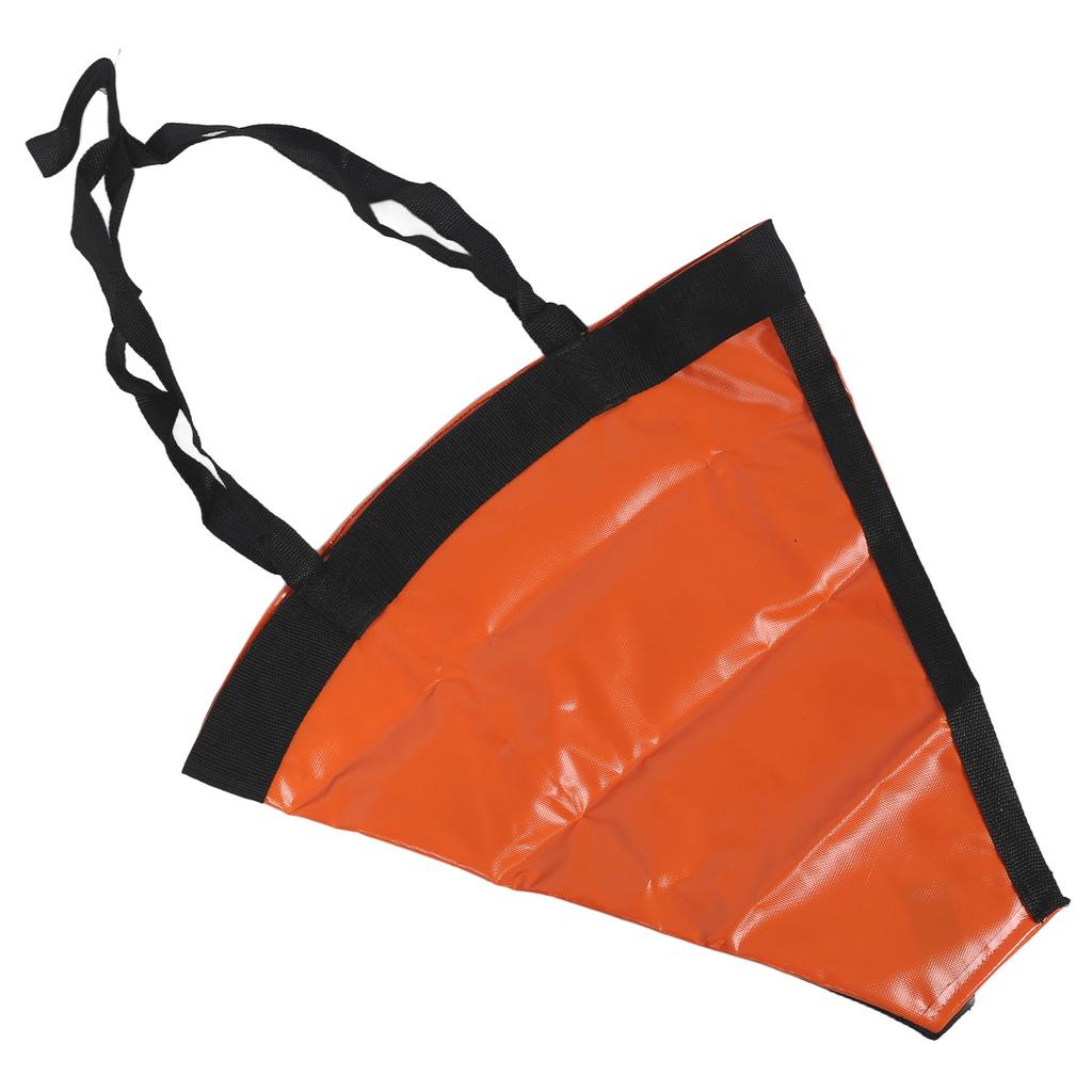 Drift Sock High Visibility Wind Resistant Orange Portable Tear Resistant Sea Anchor Drogue For Marine Boats Yachts