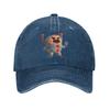 Go Jetters Washed Denim Cap Casual Baseball Caps Adjustable Hat Summer Unisex Baseball Hats