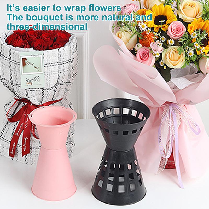 1Pcs Fixed Liner For Flower Arrangement Fixing Stand Packing Base Material Artificial Flowers Bouquet Plastic Bottom Fresh