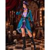 Alice In Wonderland Mad Hatter Halloween Women Costume With Polyester Fabric For Cosplay Party