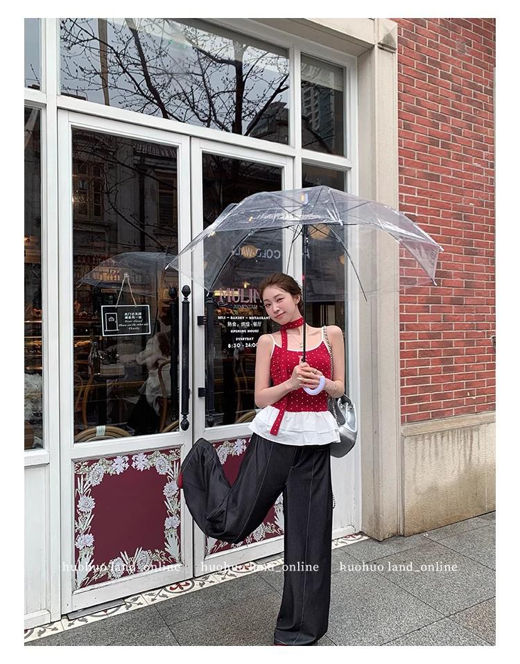 Elegant Halter Polka Dot Pleated Cami Top - Spring 2025 Waist-Hugging Style