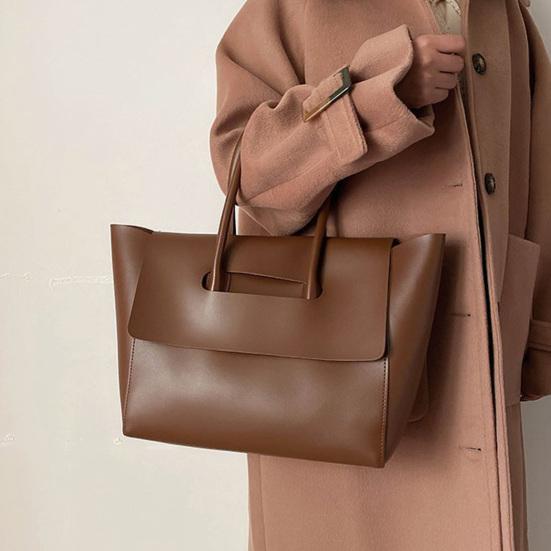 Retro Tote Bag Large Capacity Handbag Underarm Shoulder Bag Women Purse for Commuting Work Dating Shopping
