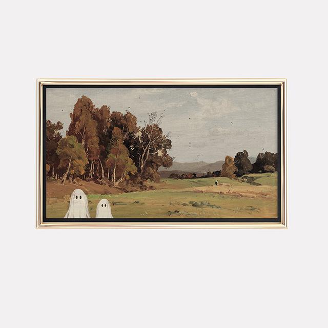 

Хэллоуин Искусство Винтаж Призраки Жуткие Настенные Искусства HD Картинки Холст Картины И Принты Для Гостиной Домашний Декор Безрамные Подарки 20x40cm No Framed