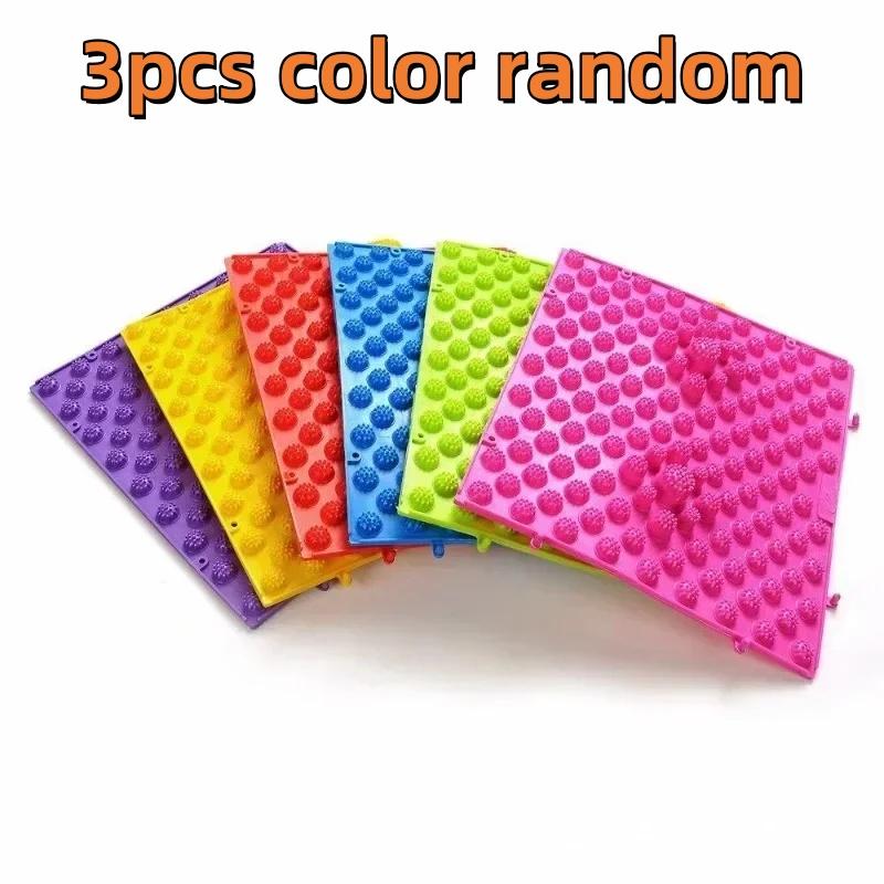 Alfombrilla de Masaje de Pies de Reflexología de Colores Entrelazables Acupresión Circulación Sanguínea Dolor de Pies Alivio del Estrés Alfombrilla de Relajación Portátil