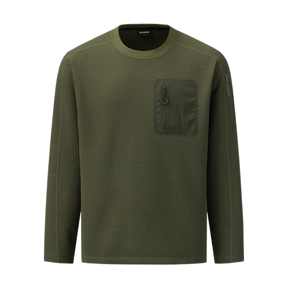 Salomon Uni Liège Chest Bag Waffle Crew Neck Long Sleeve Sweatshirt Unisex sweatshirt C29974 M