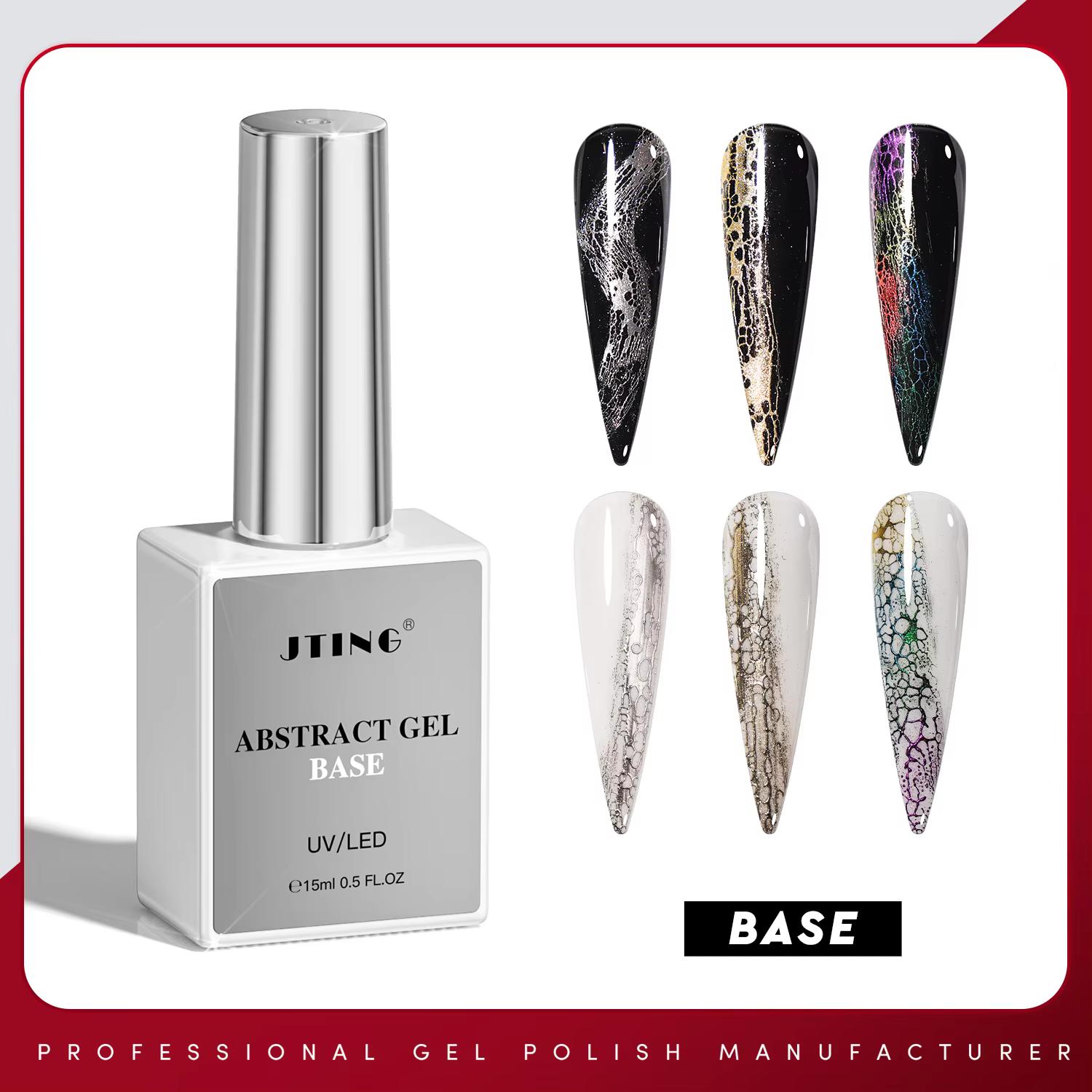 

JTING Новое поступление 15 мл кружевной гель-лак для ногтей черный/белый абстрактный гель-лак для дизайна ногтей гель Частная марка ODM/OEM Бесплатный индивидуальный заказ