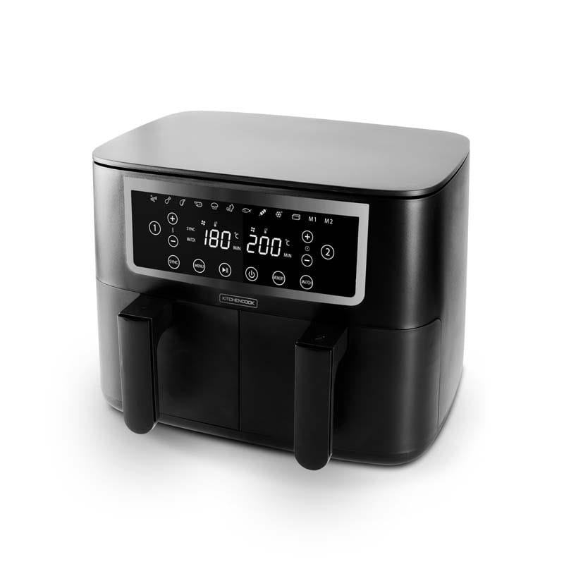 Kitchencook AIRMED8 Doppel-Heißluftfritteuse