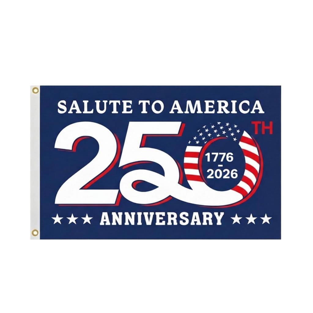 Anniversary Commemorative Single Flag