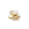 Qlady Camellia Brooch, Freshwater Pearl Corsage, Anti-Exposure Scarf Buckle