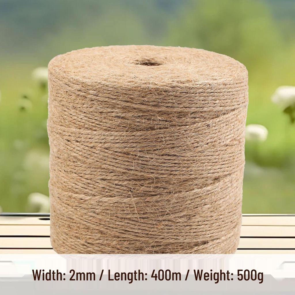 Jute Rope: Multi-Spec Hemp Rope for DIY Projects & Bundling, Thick To Thin Options