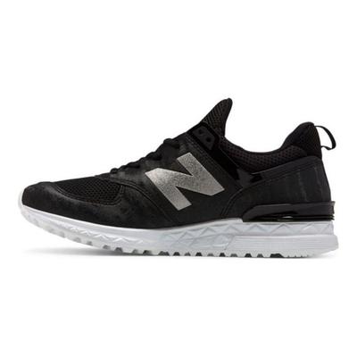 Nb 574 Sport Lightweight Low Top Running Shoes Women Sneaker Black White WS574SAD