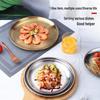 Qianxing Korean Style Stainless Steel Round Side Plates