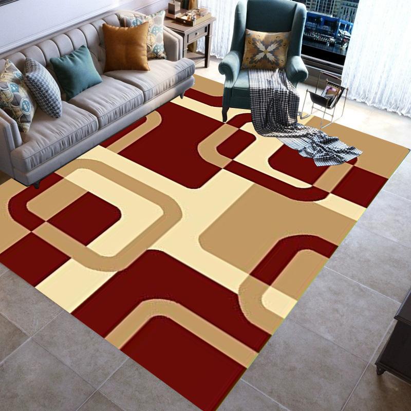 Geometric Modern Rugs Area Carpet Non-slip Floor Mat Door Family Bedroom Carpet Indoor Children's Play Throwing Yoga Mats