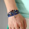 Adjustable Leather Beaded Bracelet Stylish and Comfortable Cuff Bangles Multi-Layer Bracelets Cuff Bangle Jewelry Gift