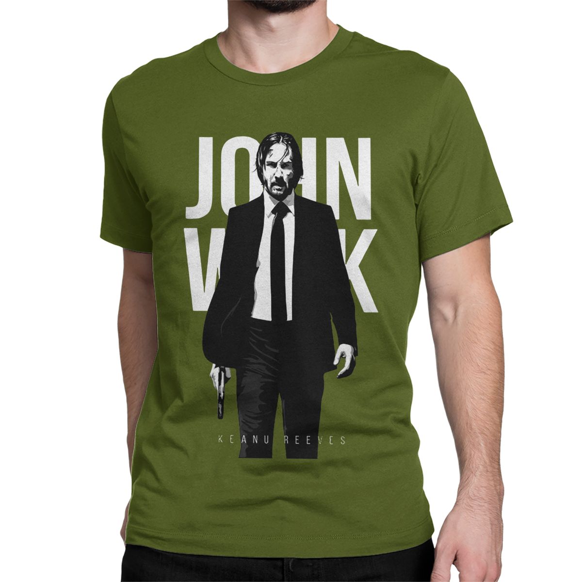 

Vintage John Wick Movie T-Shirts Men Women Crew Neck Pure Cotton T Shirt Short Sleeve Tee Shirt 4XL 5XL Tops 4XL