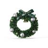 1PC Green Cute Christmas Fridge Magnet Holiday Decor Magnetic Disc with Floral Wreath Gifts For Friends Plastic Home Decor