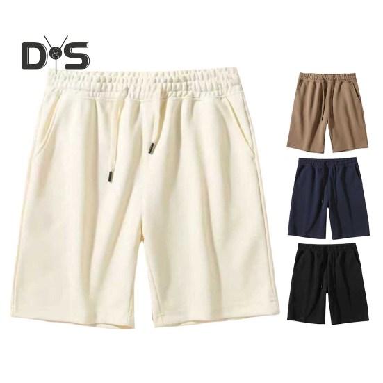 Pantaloni scurți casual pentru bărbați, culoare solidă, croială regulată, cu buzunare întărite, cu șnur reglabil, pantaloni scurți de vară