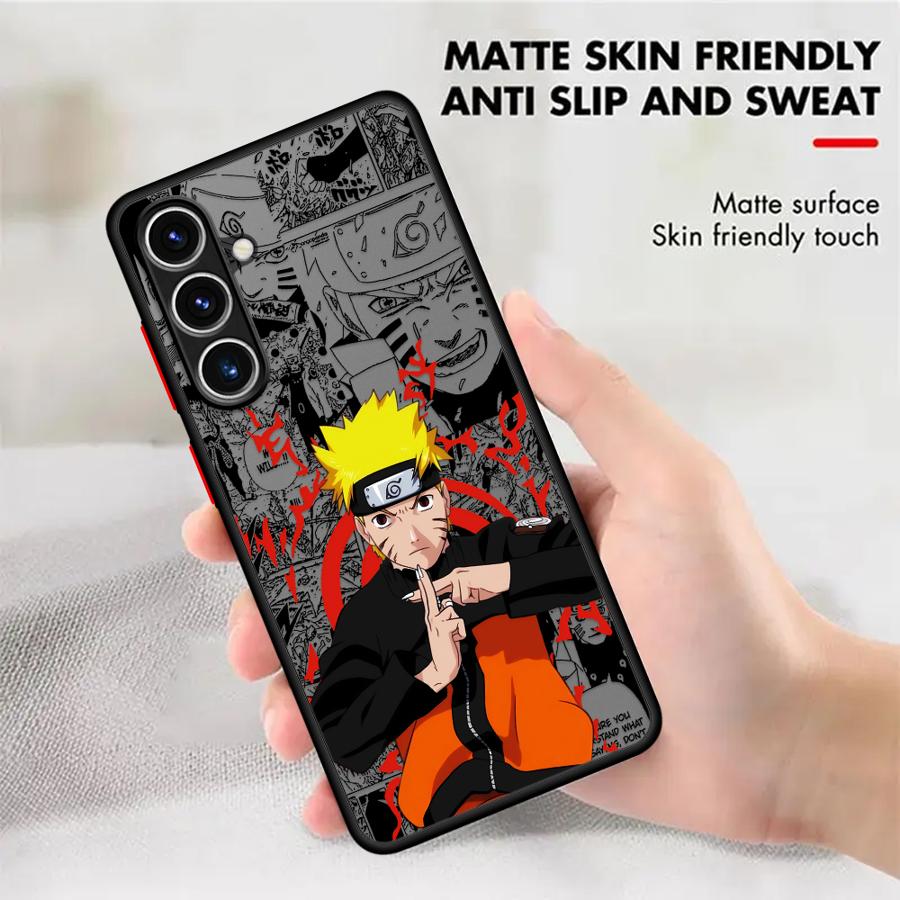 Matte Phone Cover Case for Samsung Galaxy A21s A24 A53 A25 A26 A73 A54 A52 A56 A34 A22 A35 A36 Anime Narutos Cool