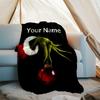 Customizable Crunch Christmas Throw Blanket – Personalized Name, All-Season Cozy Snug Blanket, Machine Washable, Personalized Blanket