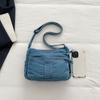 Denim Mobile Phone Bag Women's Shoulder Crossbody Bag Multi-Compartment Small Square Bag