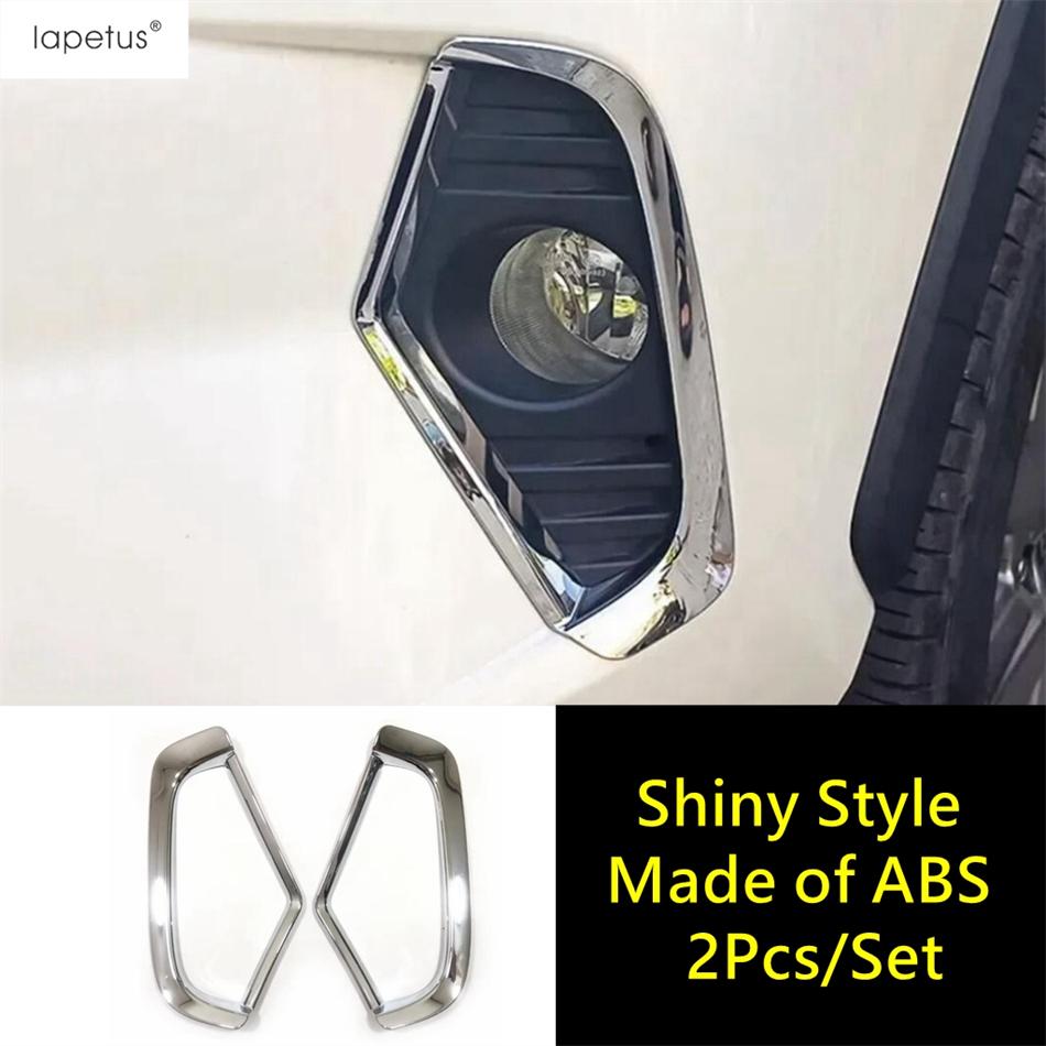 Front Fog Light Lamp Frame Eyebrow Cover Trim For Toyota RAV4 RAV 4 XA50 2024 2025 Chrome Accessories