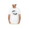 Nike Logo Print Crew Neck Short Sleeve T-Shirt Men Tops White DR7816-100