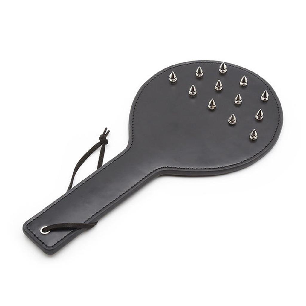 Leather Rackets Heart-shaped Whipping With Rivets BDSM Adult Games SM Bondage Equipment Whipping Adult Couple Spanking Sex Toys