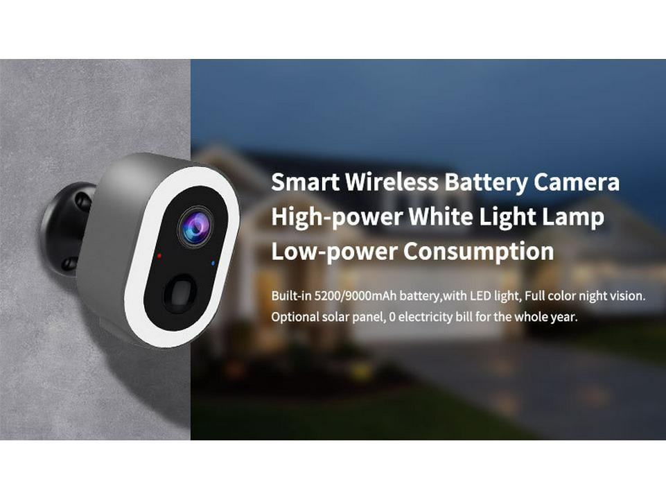 2K Tuya WiFi Wireless Battery 3MP CCTV PIR Camera