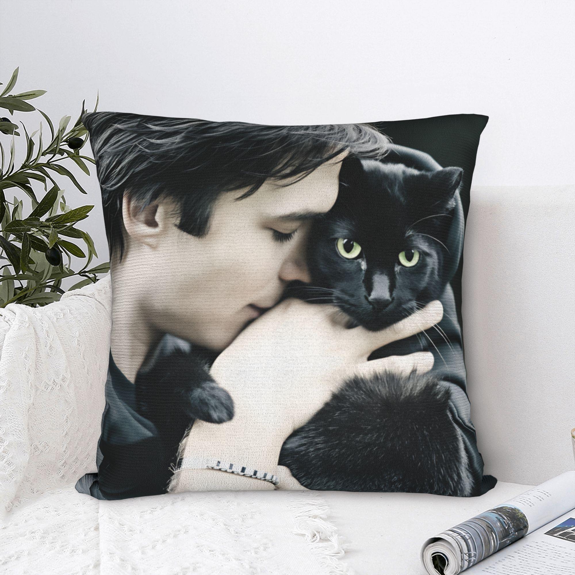 Fine Glasses Unisex Damon Salvatore The Vampire Diaries Pillow Case Square Pillow Cover Morden Pillowcases For Sofa Home Decoration
