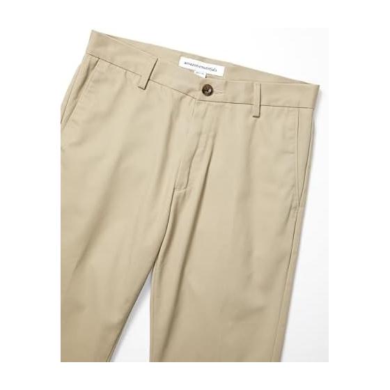 Amazon Essentials Men's Chinos, No-tuck, Non-Stretch, Slim Fit