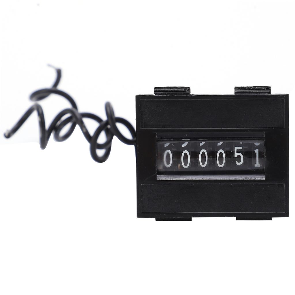 Electromagnetic Counter 6 Digits Electronic Industrial Totalizer with No Clear Function LY‑06