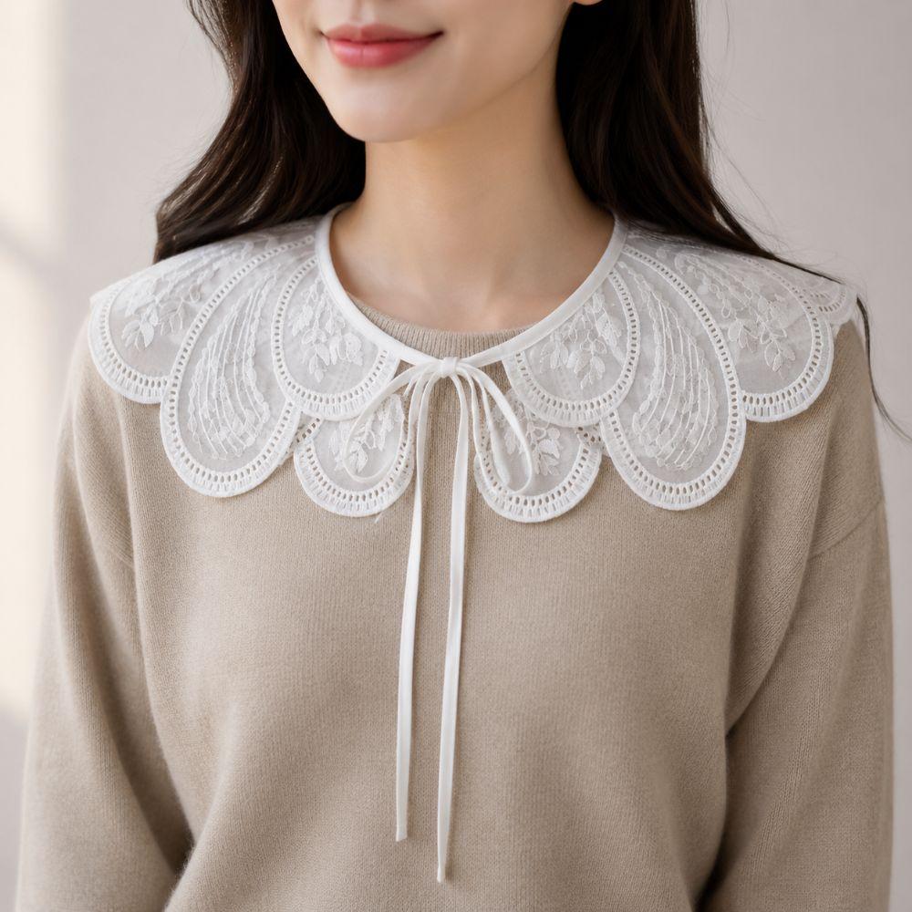 Lace Floral Fake Collar Detachable Decoration Collar False Collar  Shirts/Sweater/Dress Accessory