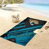 Name Custom Jacksonville Jaguars Logo Print Beach Towel, Large Soft Quick Dry Towel for Beach Camping Swimming