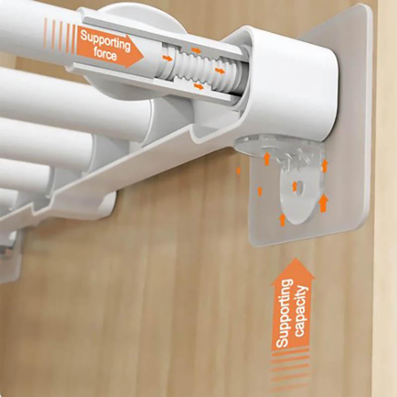 

4/10pcs Wardrobe Divider Brackets Non-Marking Sticky Kitchen Cabinet Divider Brackets Anti-Side Slip Layer Support Brackets