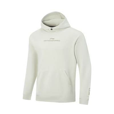 Li Ning Jimmy Butler Pile Caldo Moda Sportiva Versatile Ampia Felpa con Cappuccio Lettera Morbida Calda Casual Uomo felpa AWDVE43-4