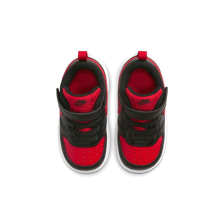 Nike Court Borough Low 2 Suola Antiscivolo Ammortizzazione Resistente all'Abrasione Mid top Scarpe da Skateboard Nero Rosso BQ5453-007
