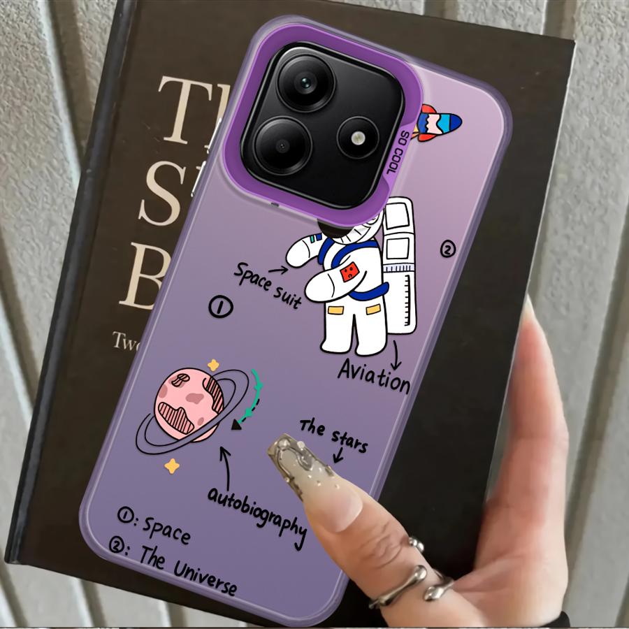Cartoon Astronaut Back Phone Cover Case for Xiaomi Mi 11 Lite 13T 12T Pro