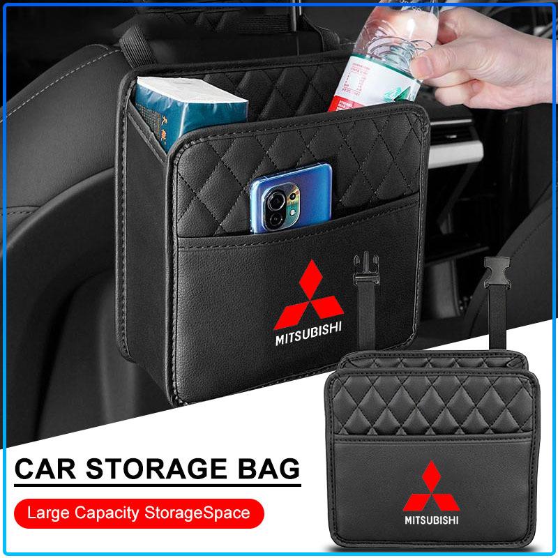 Car Storage Bag Multi-function Seat Back Storage Pocket Suspension For Mitsubishi Lancer Lancer ASX Outlander 2 3 Pajero Mirage Exzos Pajero 4