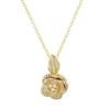 Exquisite French Design Rose Zircon Pendant Necklace - High-End Versatile Clavicle Jewelry for Women