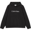 Lettered Hooded Pullover Loose Long Sleeve Sweatshirt Men Sweatshirt Black 40HM231-BEH