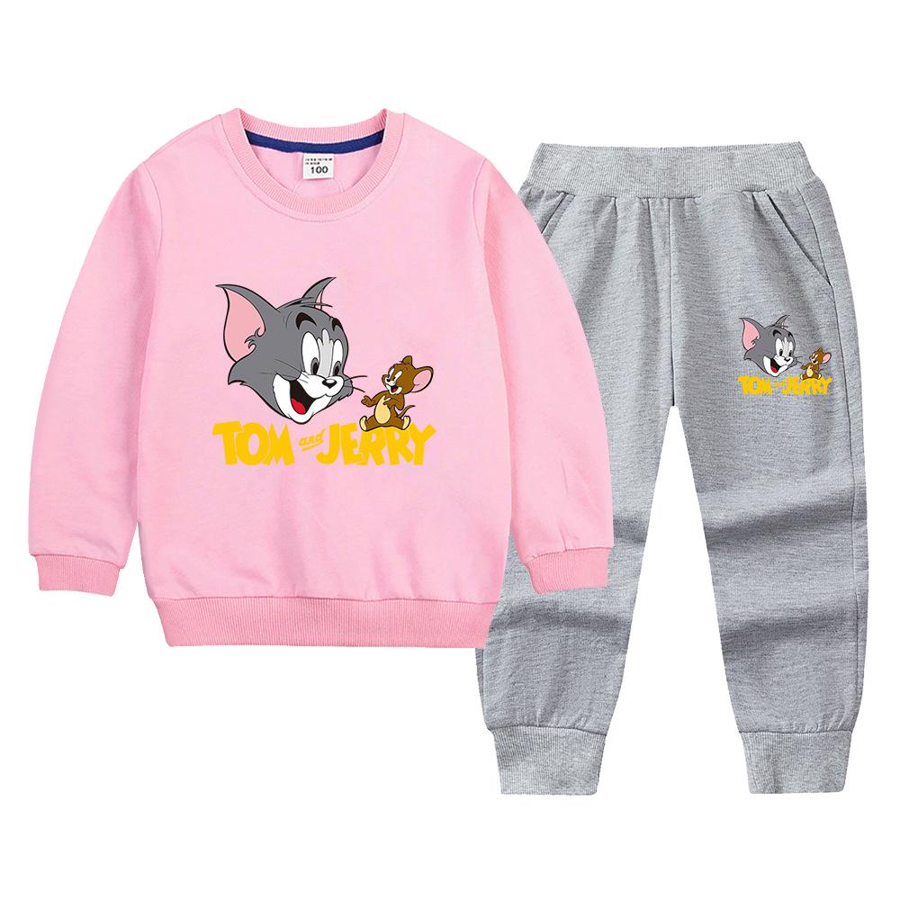 Autumn 2022 Kids' Sweatshirt and Pants Set: Stylish Casual Two-Piece for Boys and Girls