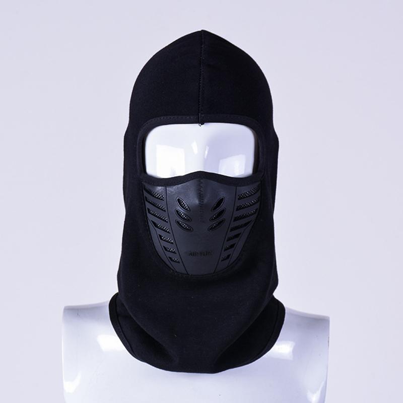 Bike Face Mask Winter Warm Windproof Carbon Filter Thermal Fleece Hat