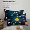 3pcs Space Theme Bedding Sets Dormitory For Students Teen 3D Printed Planets And Rockets Duvet Cover Sets With Pillowcases