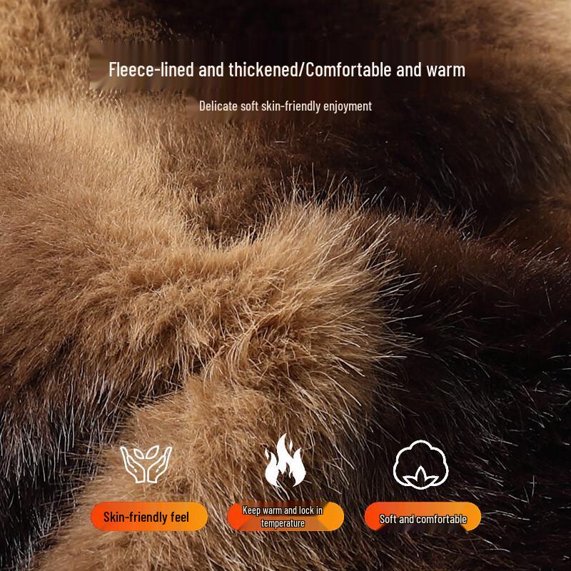 TUCANO Men's Winter Fleece-lined Thick Cotton Jacket