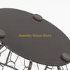 F26C Kitchen Storage Metal Wire Egg Basket Farm Chicken Cover Egg Holder Organizer for Case Nordic Snack Fruit Container